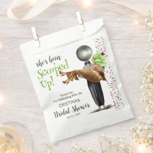 Schokoladeneis-Creme-Brautparty Geschenktütchen