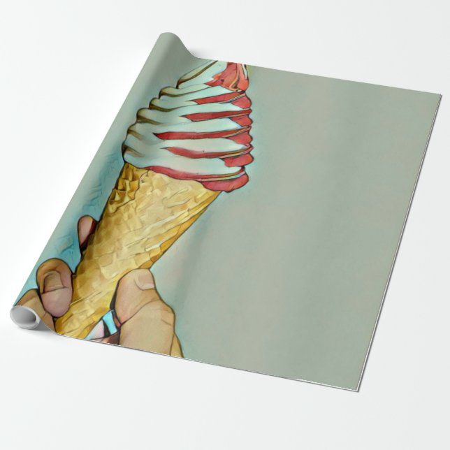 Schokoladeneis Geschenkpapier (Ungerollt)