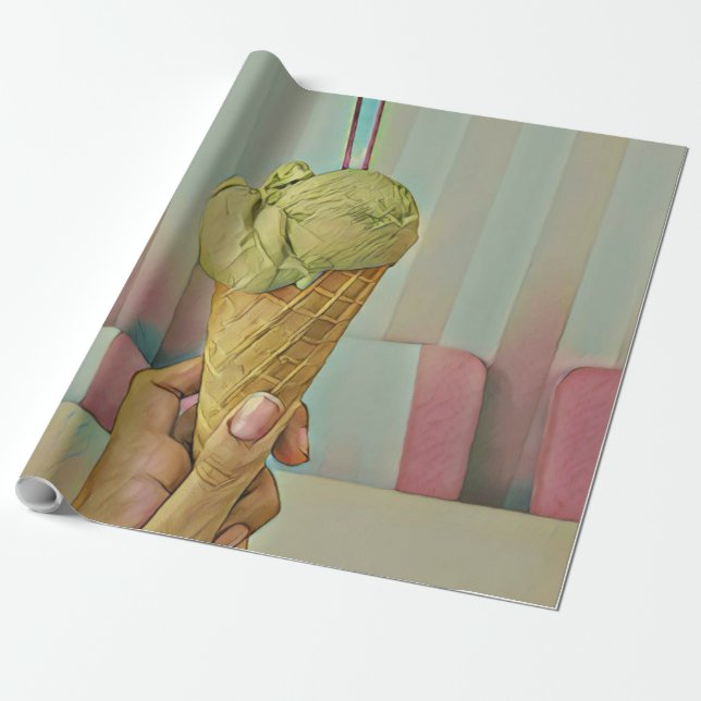 Schokoladeneis Geschenkpapier (Ungerollt)