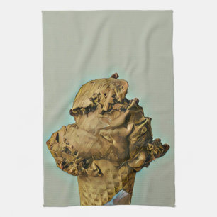 Schokoladeneis Geschirrtuch