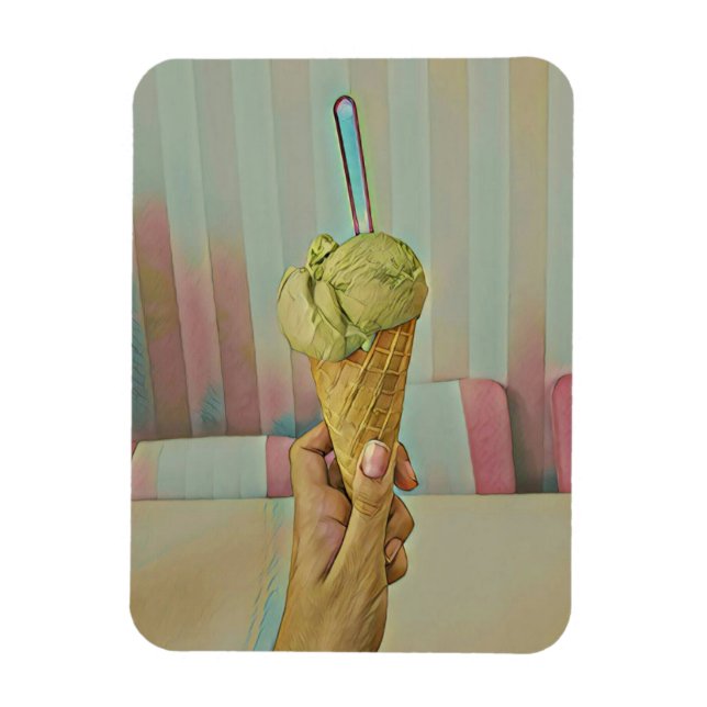 Schokoladeneis Magnet (Vertikal)