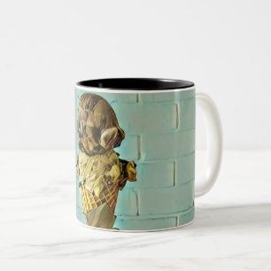 Schokoladeneis Zweifarbige Tasse