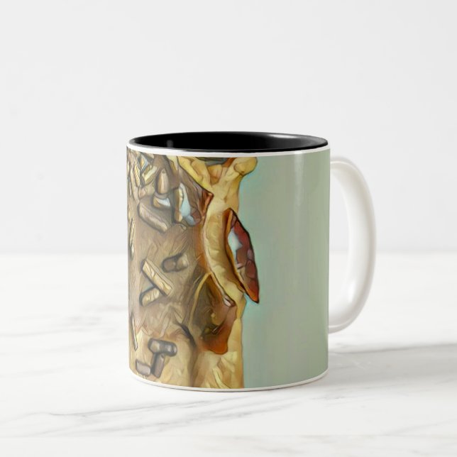 Schokoladeneis Zweifarbige Tasse (VorderseiteRechts)