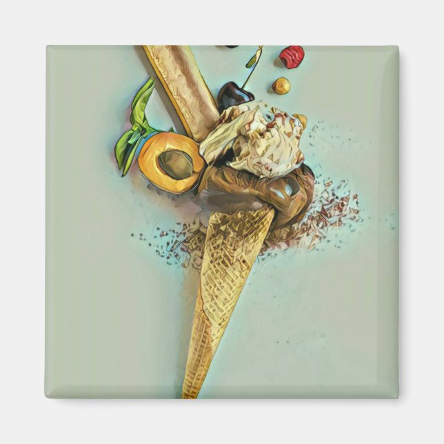 Schokoladeneisgeschenk Magnet (Vorne)