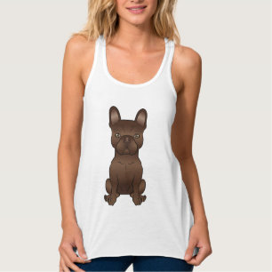 Schokoladenfarbener Französische Bulldogge / Franz Tank Top