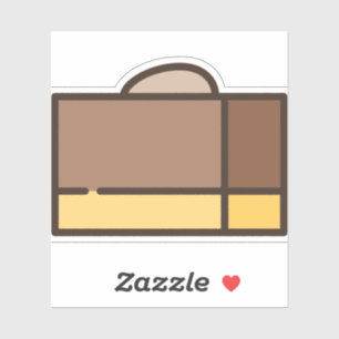 Schokoladenfleck Aufkleber