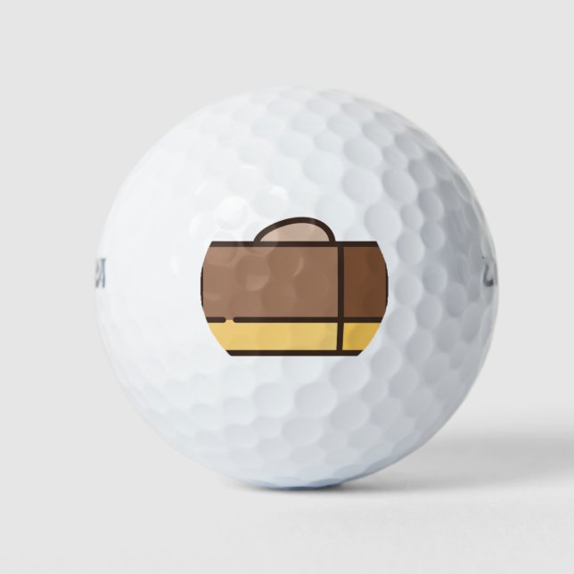Schokoladenfleck Golfball (Vorderseite)