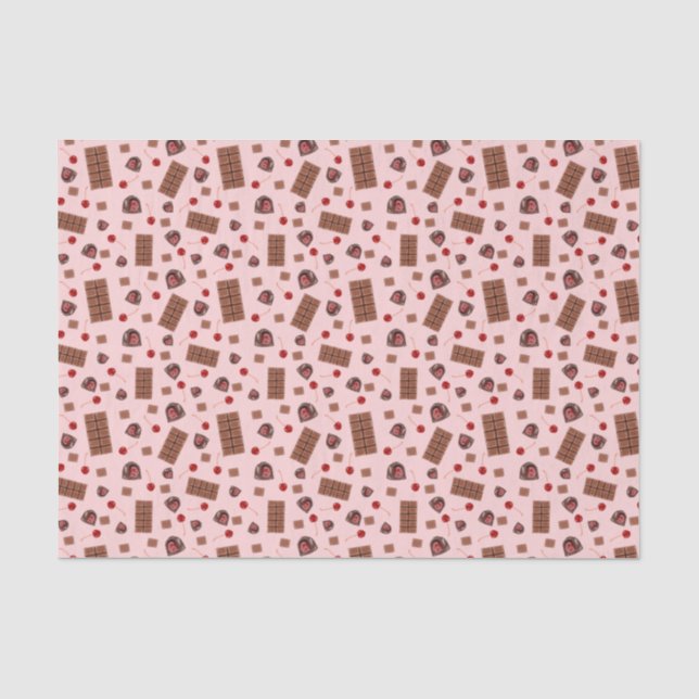 Schokoladengedecktes Zierpapier Seidenpapier (Vorderseite)