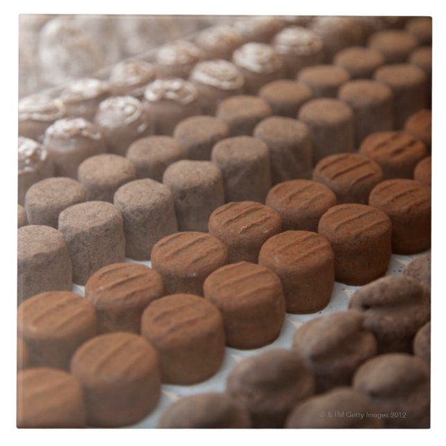 Schokoladengeschäfts-Speicheranzeige der Fliese (Vorderseite)