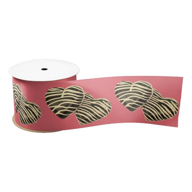 Schokoladenherzen romantisch rosa satinband (Spule)