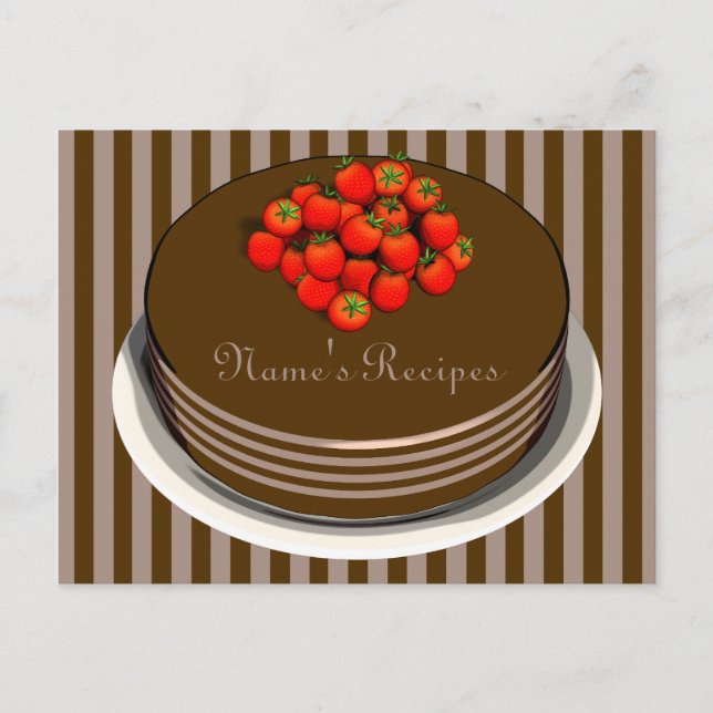 Schokoladenkarte Postkarte (Vorderseite)