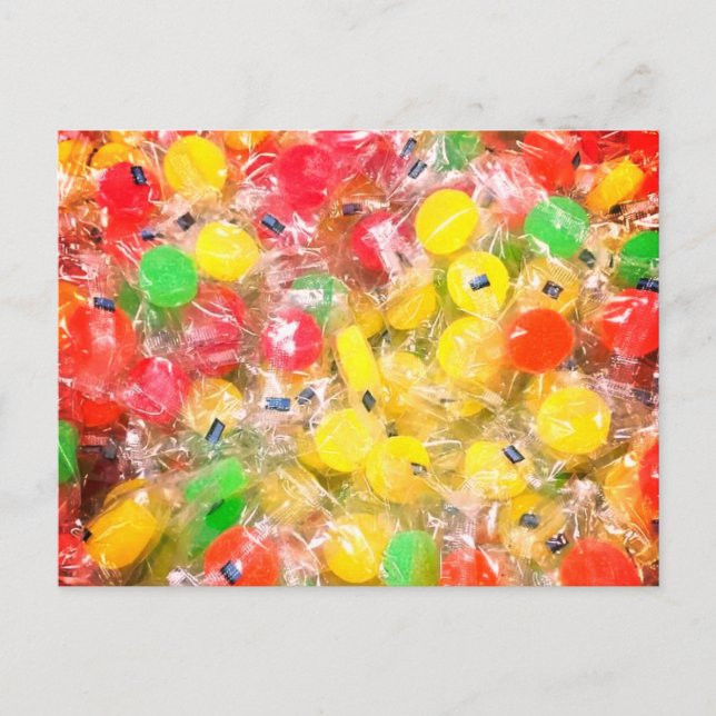 Schokoladenkarte Postkarte (Vorderseite)