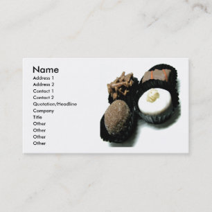 Schokoladenkarte Visitenkarte
