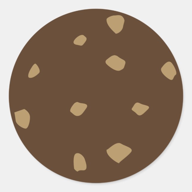 Schokoladenkeks Runder Aufkleber (Vorderseite)