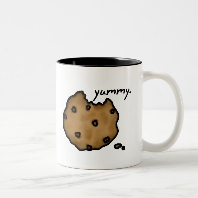 Schokoladenkeks-Tasse Zweifarbige Tasse (Rechts)