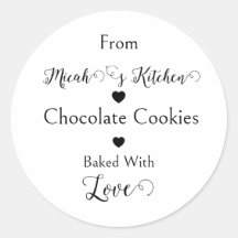 Schokoladenkekse mit Liebe gebacken Modern Einfach