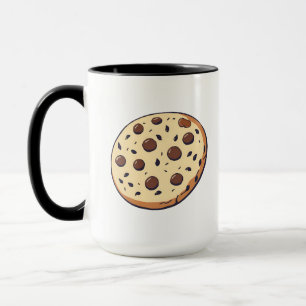 Schokoladenkekse mit Schokoladenstückchen Tasse