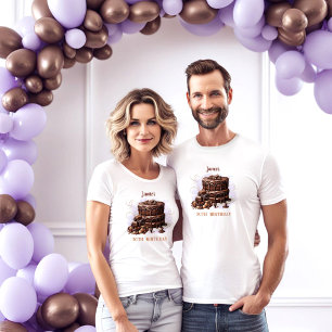 Schokoladenkuchen 30. Geburtstag Party Unisex T-Shirt