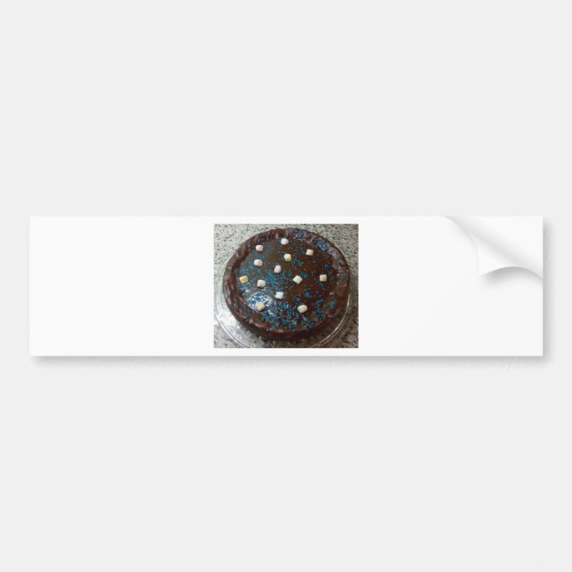 Schokoladenkuchen Autoaufkleber (Vorne)