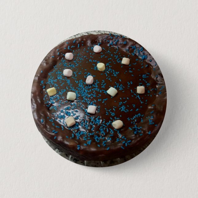 Schokoladenkuchen Button (Vorderseite)