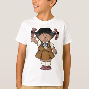 Schokoladenkuchen-Dunkelheits-Haut T-Shirt