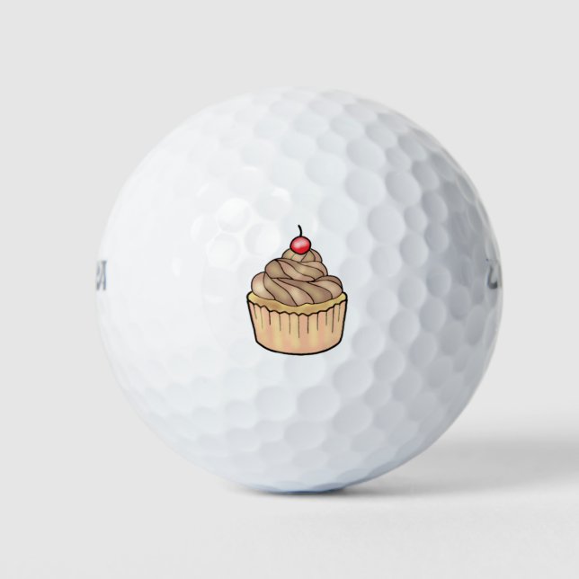 Schokoladenkuchen Golfball (Vorderseite)