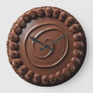 Schokoladenkuchen Große Wanduhr