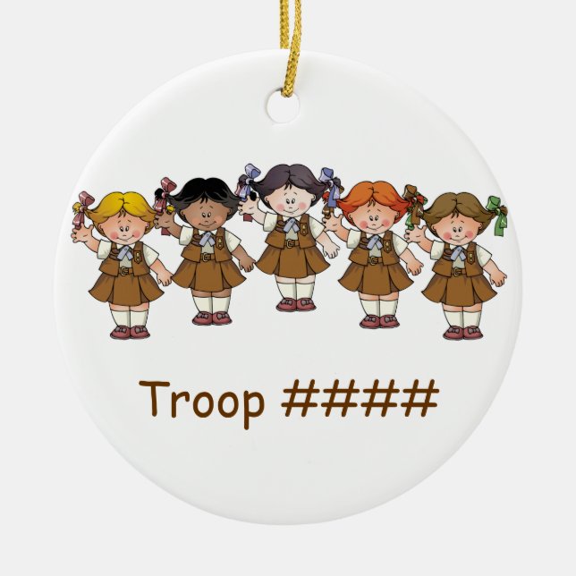 Schokoladenkuchen-Gruppe Keramik Ornament (Vorne)