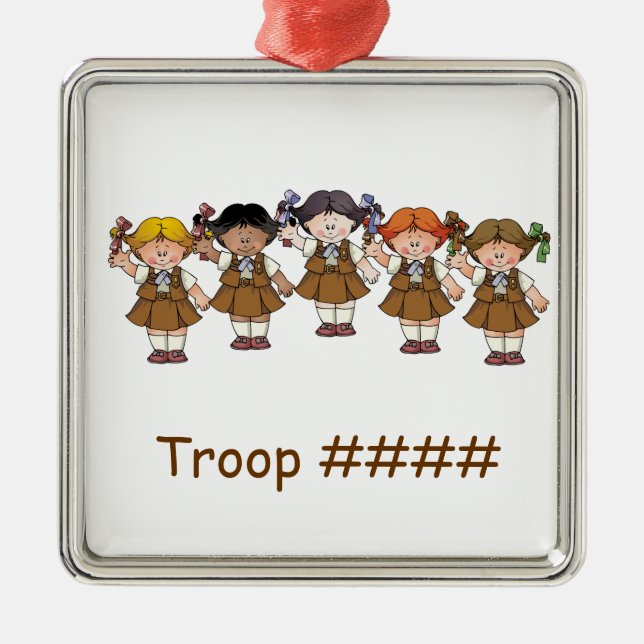 Schokoladenkuchen-Gruppe Silbernes Ornament (Vorne)