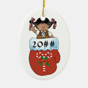 Schokoladenkuchen-Handschuh-Dunkelheits-Haut Keramikornament
