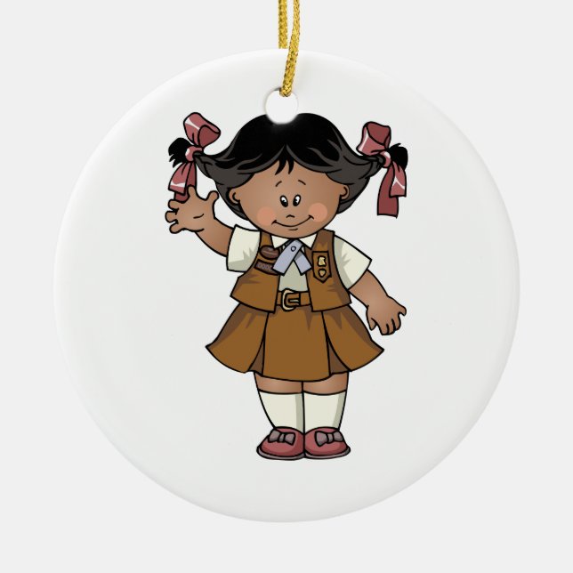 Schokoladenkuchen Keramikornament (Vorne)