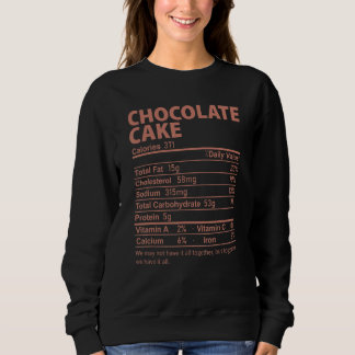 Schokoladenkuchen Kostüm Thanksgiving Essen Ernähr Sweatshirt
