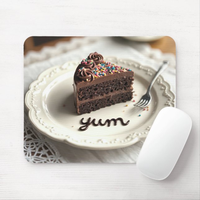 Schokoladenkuchen Mousepad (Mit Mouse)