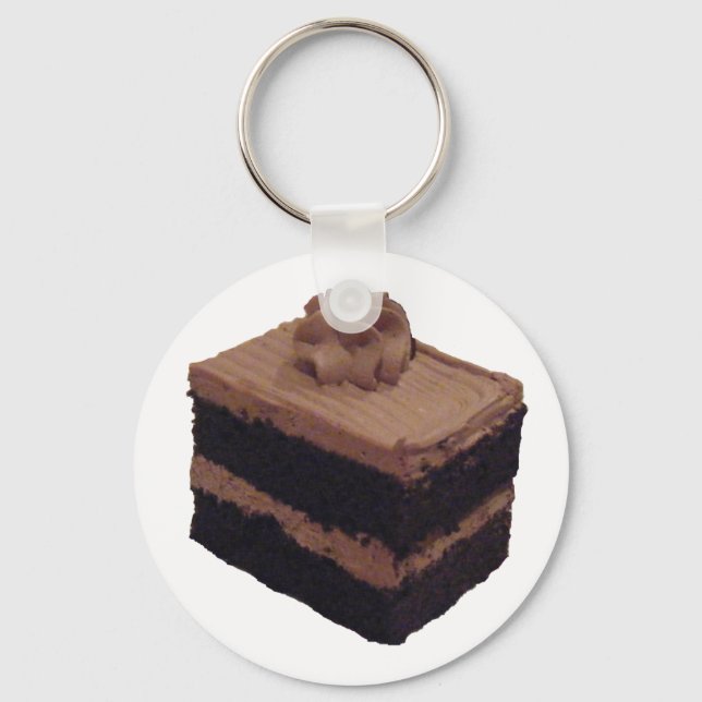 Schokoladenkuchen Schlüsselanhänger (Vorderseite)