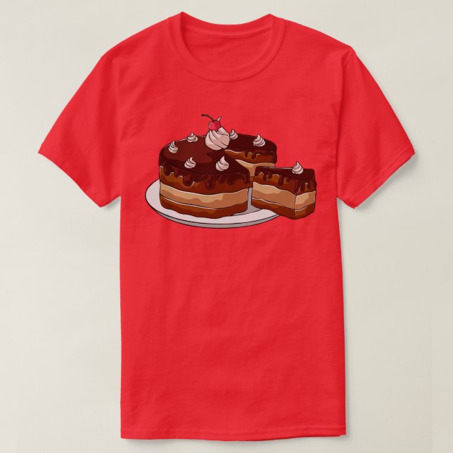 Schokoladenkuchen T-Shirt (Design vorne)