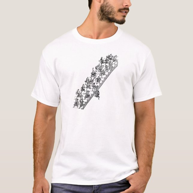 Schokoladenkuchen unterwegs zum extravaganten T-Shirt (Vorderseite)