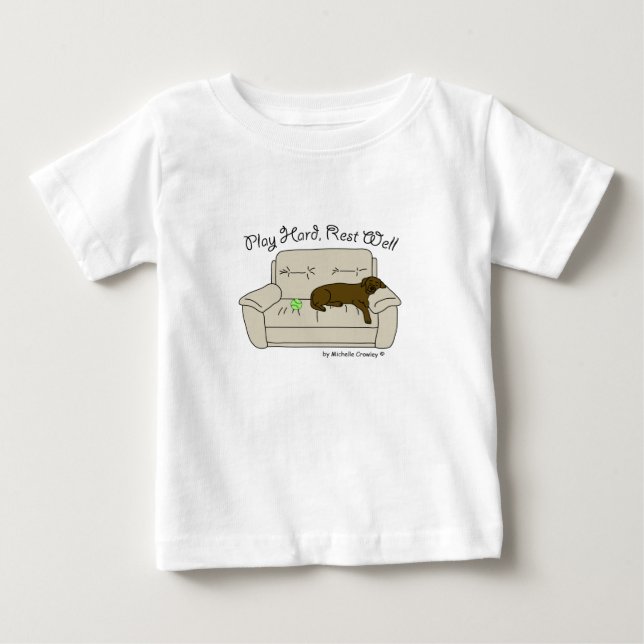 SchokoladenLabrador Baby T-shirt (Vorderseite)