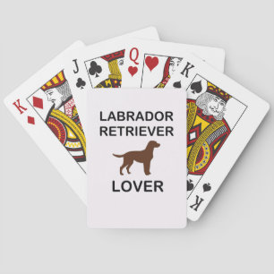 Schokoladenliebhaber Labrador Spielkarten