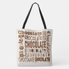 Schokoladenliebhaber Schriftart-Jumble Cross Body Tasche