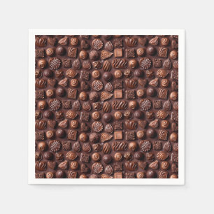 Schokoladenliebhaber Süß Cute Cozy Moderne Lebensm Serviette