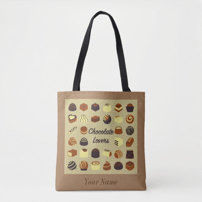 Schokoladenliebhaber Tote Tasche (Vorderseite)