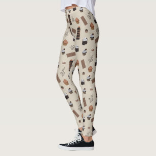 Schokoladenmuster Leggings