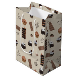 Schokoladenmuster Mittlere Geschenktüte