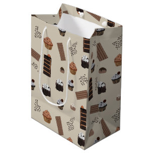 Schokoladenmuster Mittlere Geschenktüte
