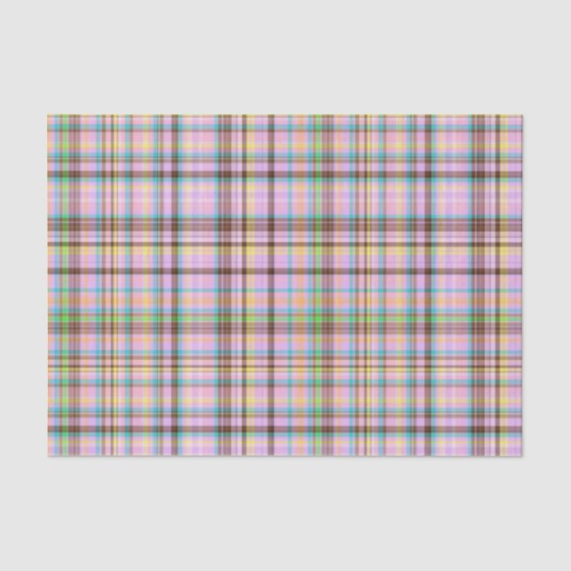 Schokoladenpasten Kariert 22-GEWEBE-WRAP-PAPIER Seidenpapier (Vorderseite)