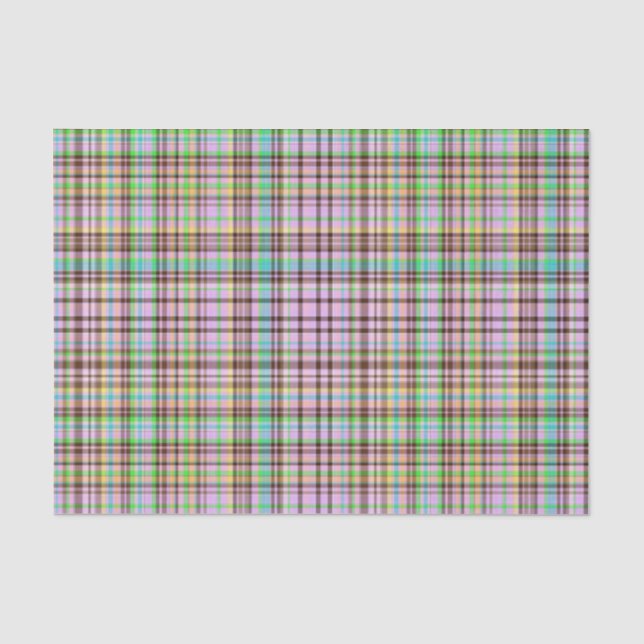 Schokoladenpasten Kariert 30-GEWÄHLTES WRAP-PAPIER Seidenpapier (Vorderseite)