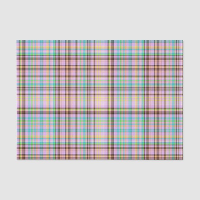 Schokoladenpasten Kariert 5-GEWEBE-WRAP-PAPIER Seidenpapier (Vorderseite)