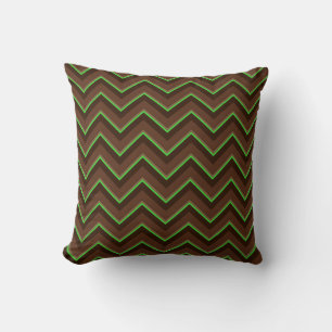 Schokoladenpasten, Zickzack, 25-Quadratzoll Kissen