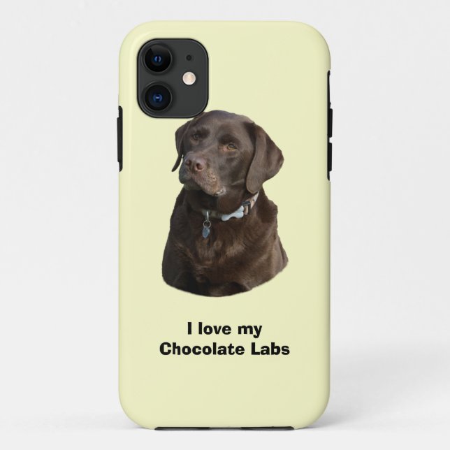 Schokoladenportrait Labrador Foto Case-Mate iPhone Hülle (Rückseite)