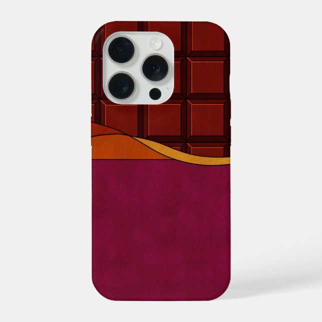 Schokoladenriegel iPhone 15 Pro Hülle (Rückseite)